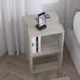 Hanah Home Lonie - Mesilla de noche Travertino